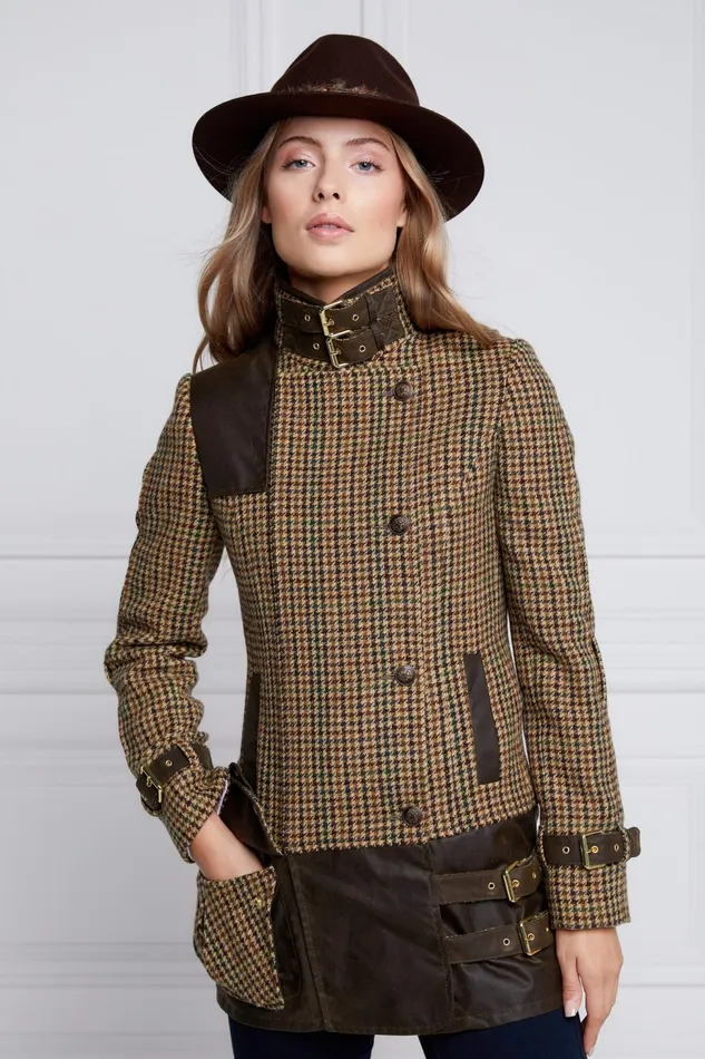 Holland Cooper Jackets Balmoral Field Jacket Hailes Green Tweed 8211 Women
