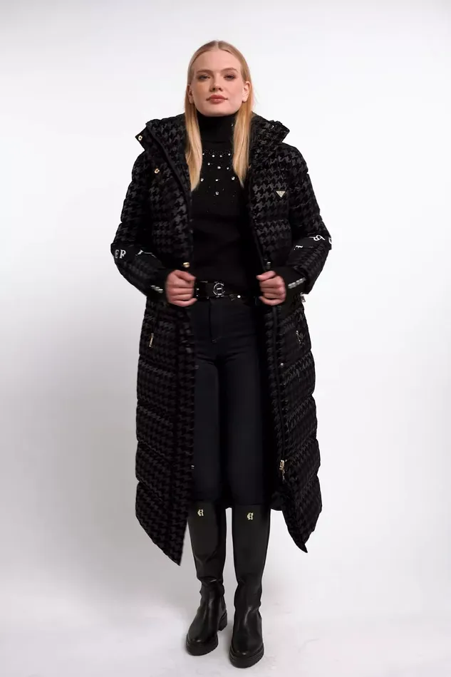 Holland Cooper Knitwear Kelsie Rib Embellished Roll Neck Black 8211 Women