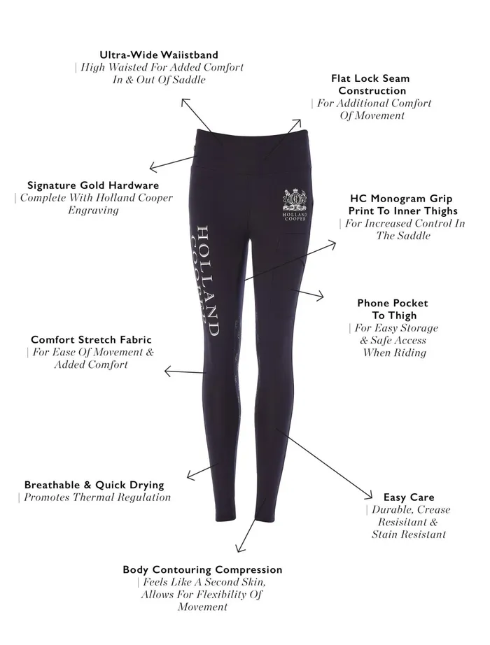 Holland Cooper Leggings Sport Legging Ink Navy 8211 Women