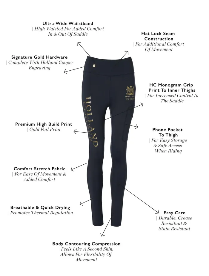 Holland Cooper Leggings Sport Legging Slate 8211 Women