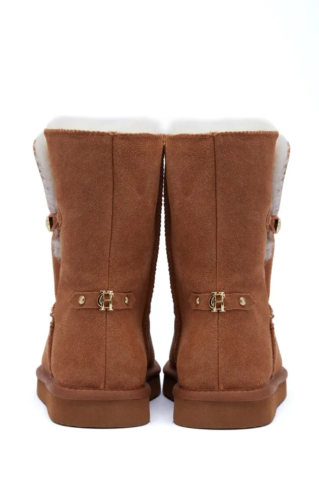 Holland Cooper Shearling HC Shearling Boot Tan 8211 Women