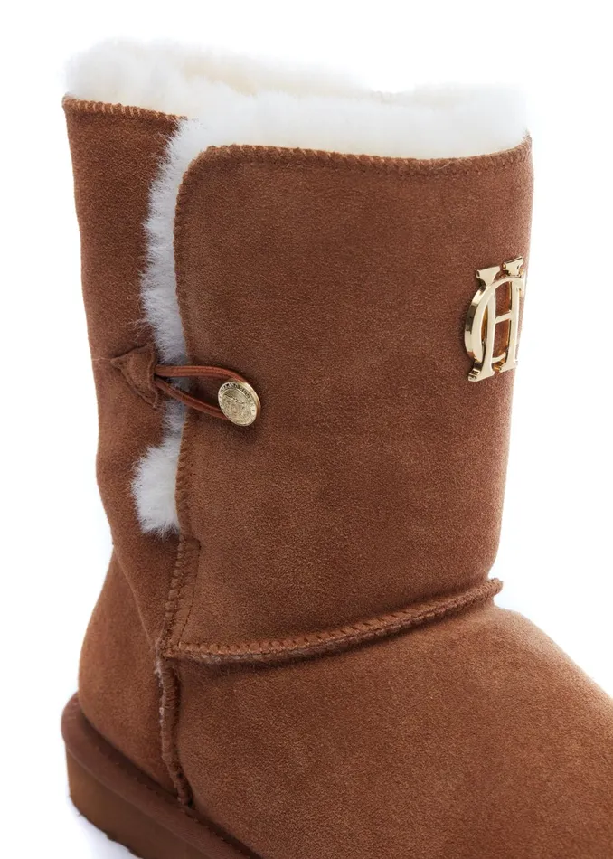 Holland Cooper Shearling HC Shearling Boot Tan 8211 Women