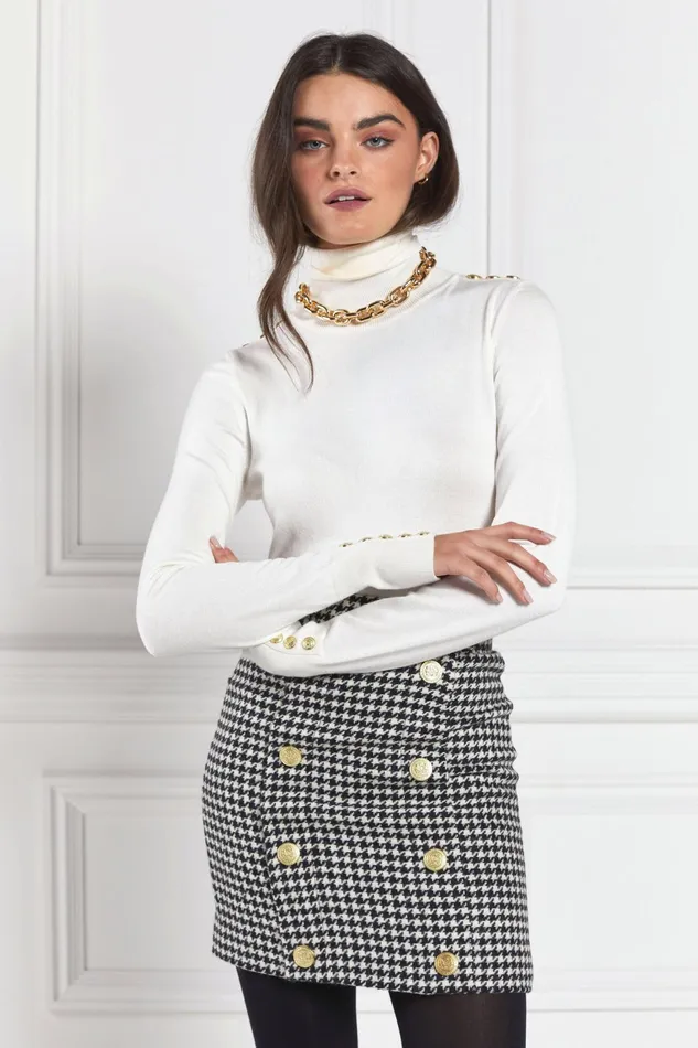 Holland Cooper Skirts Knightsbridge Skirt Houndstooth 8211 Women