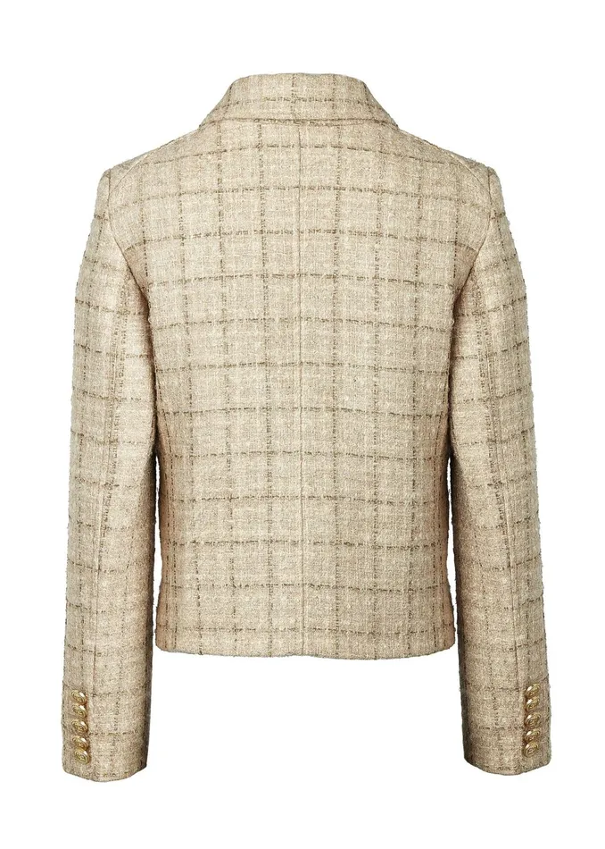 Holland Cooper Tailoring Richmond Jacket Camel Sparkle Tweed 8211 Women