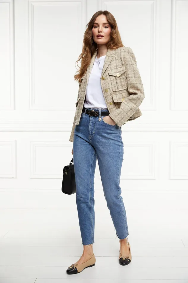 Holland Cooper Tailoring Richmond Jacket Camel Sparkle Tweed 8211 Women