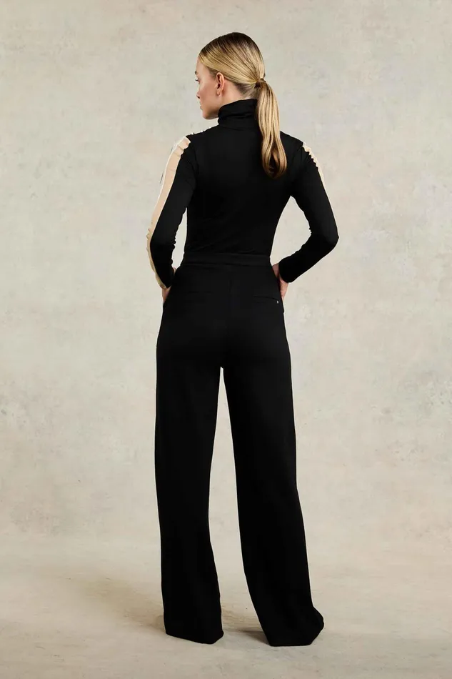 Holland Cooper Trousers Wide Leg Pant Black Black 8211 Women