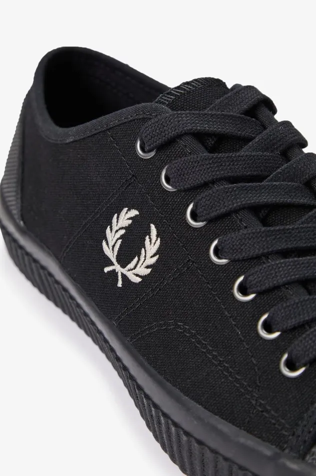 Hughes Low Black Men Fred Perry Shoes