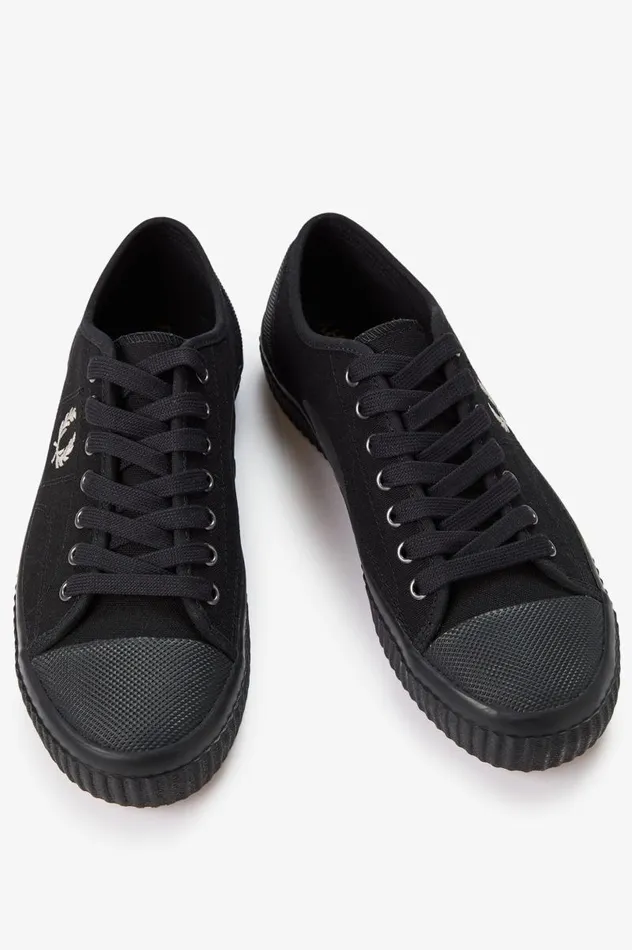 Hughes Low Black Men Fred Perry Shoes