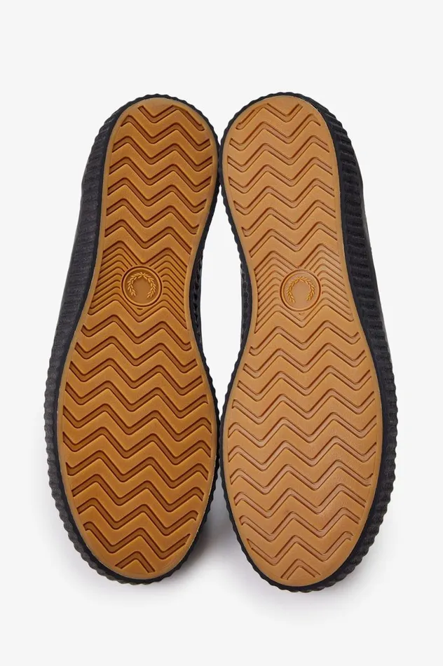 Hughes Low Black Men Fred Perry Shoes