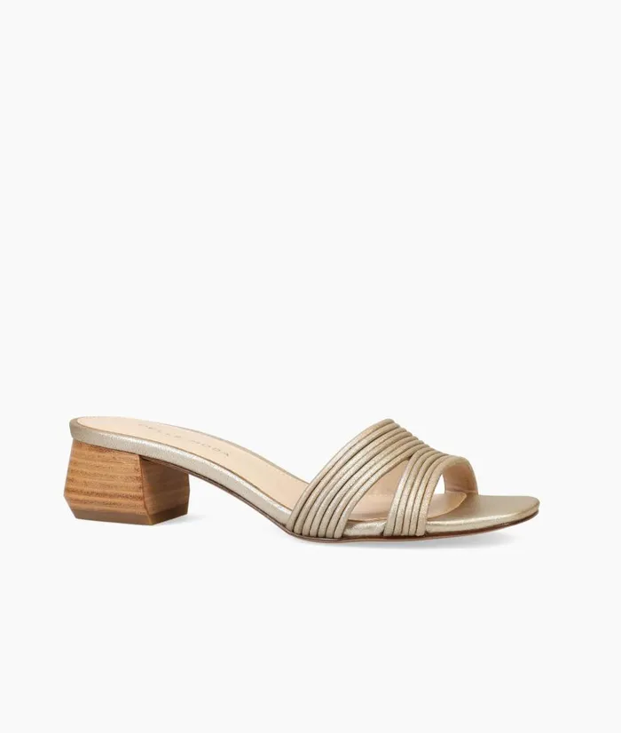 Inina Slide 8211 Gold Women Pelle Moda Low Heels Inina Slide 8211 Gold Women Pelle Moda Low Heels
