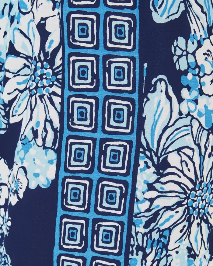 Iona Sleeveless Top Low Tide Navy Bouquet All Day Engineered Woven Top Women Lilly Pulitzer Tops Iona Sleeveless Top Low Tide Navy Bouquet All Day Engineered Woven Top Women Lilly Pulitzer Tops