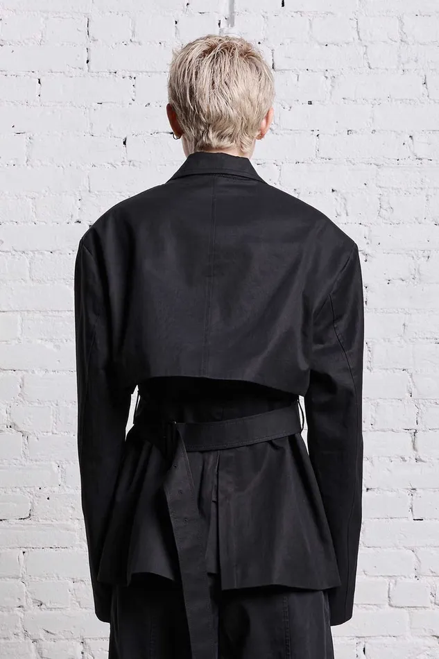 Jackets and Coats Women R13 Trench Vent Blazer 8211 Black