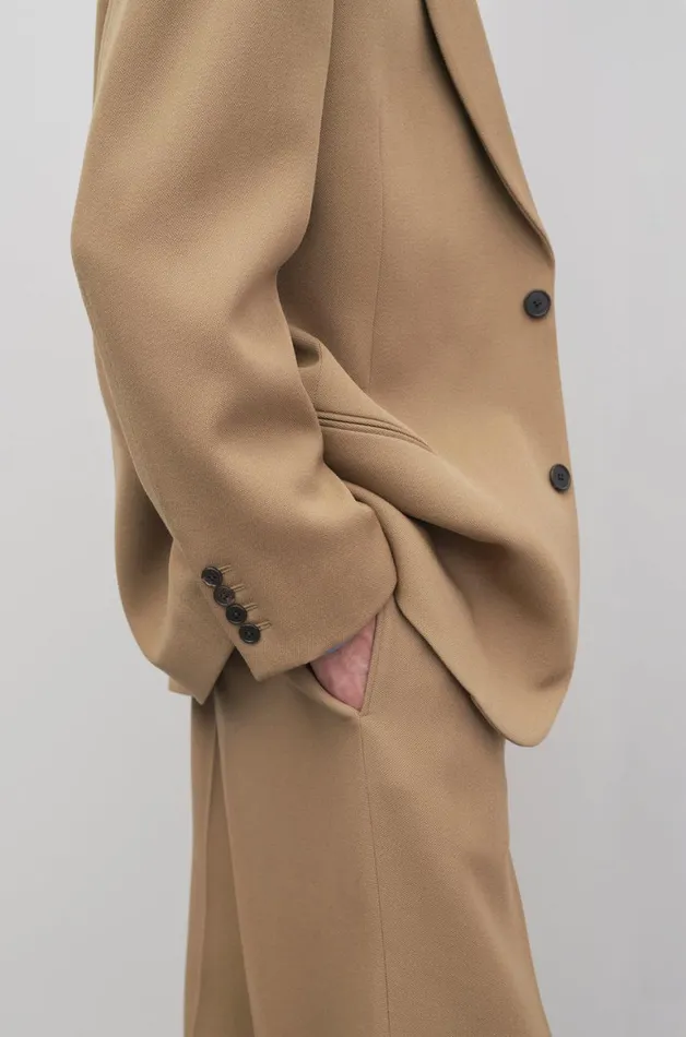 Jackets Men The Row Abram Jacket In Virgin Wool Oak Brown