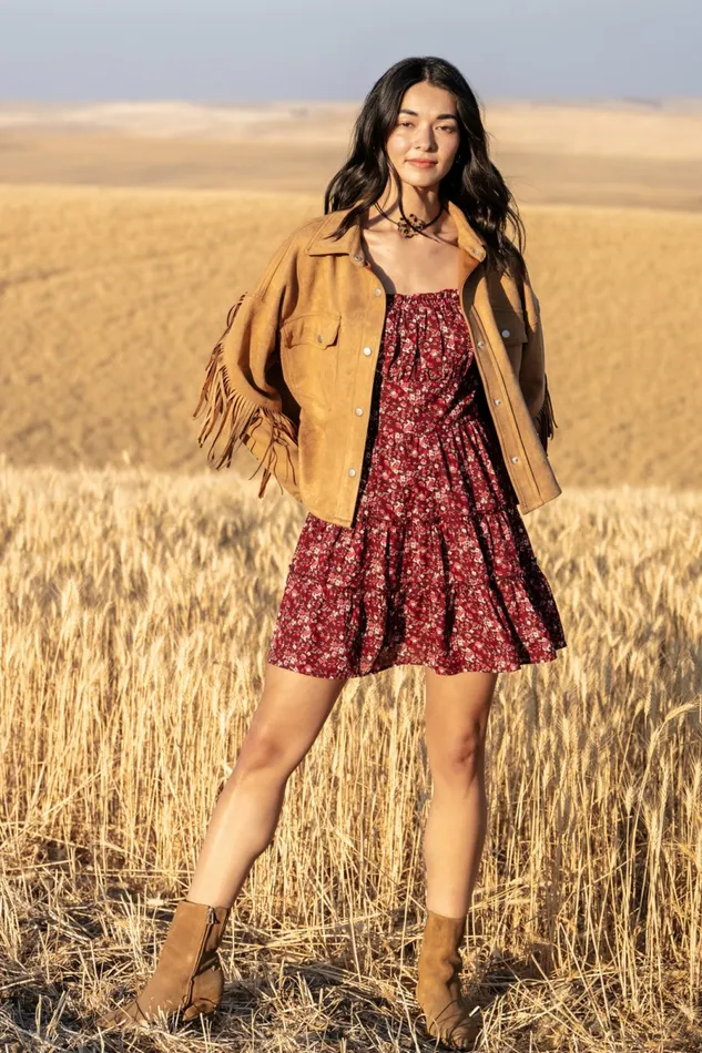 Jackets Women Altar8217d State Stacy Suede Fringe Jacket