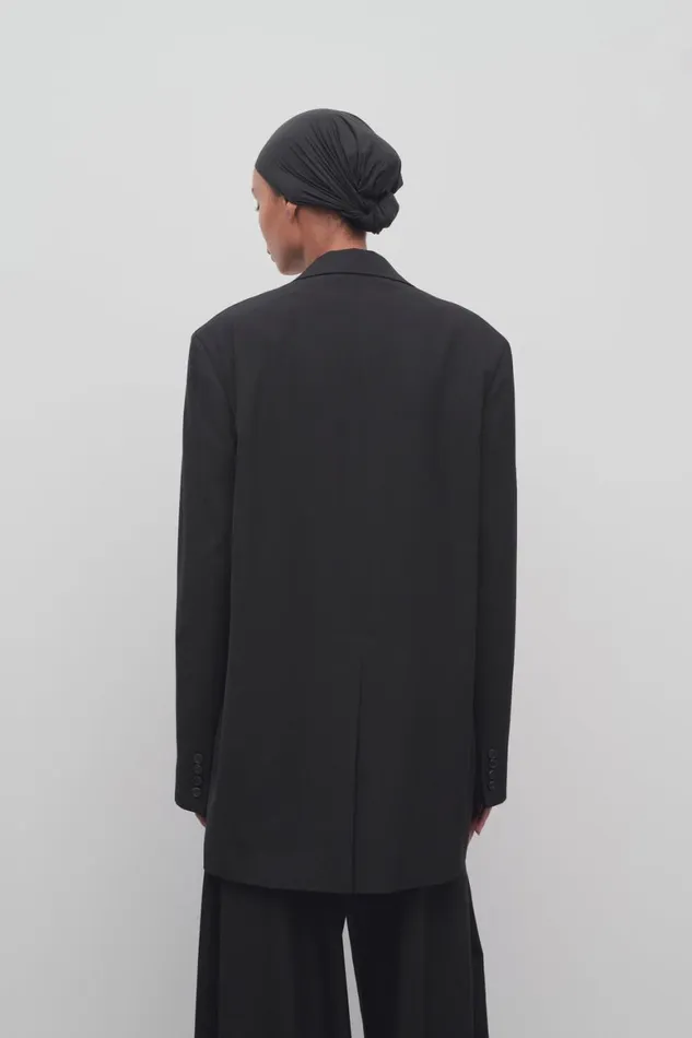 Jackets Women The Row Obine Jacket In Viscose And Wool Black
