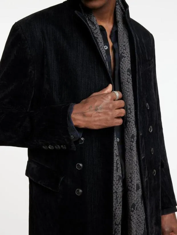 John Varvatos Coats And Jackets Men Bolivar Coat Black Tint