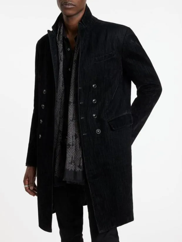 John Varvatos Coats And Jackets Men Bolivar Coat Black Tint
