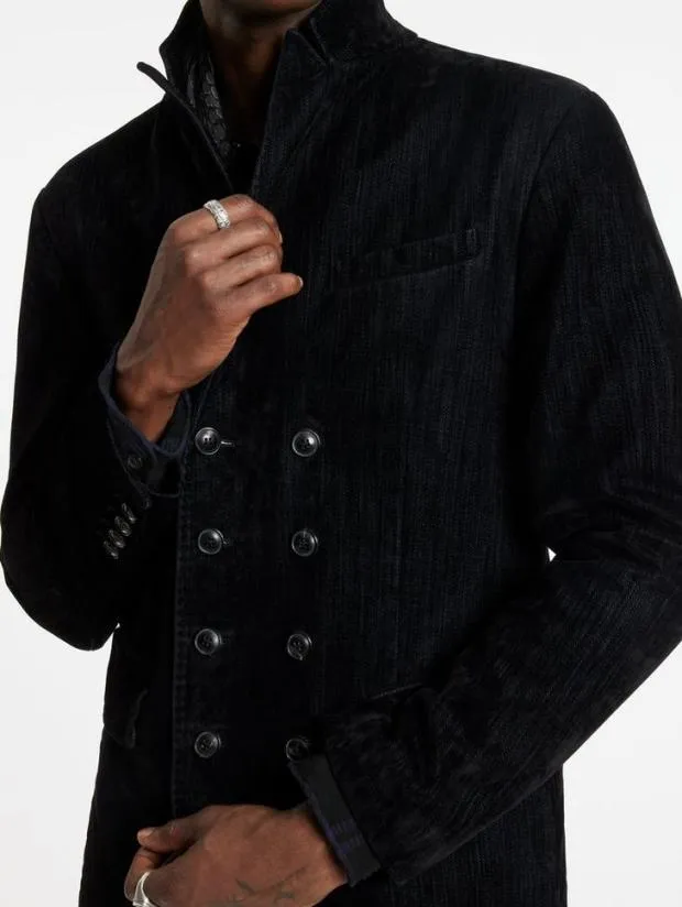 John Varvatos Coats And Jackets Men Bolivar Coat Black Tint