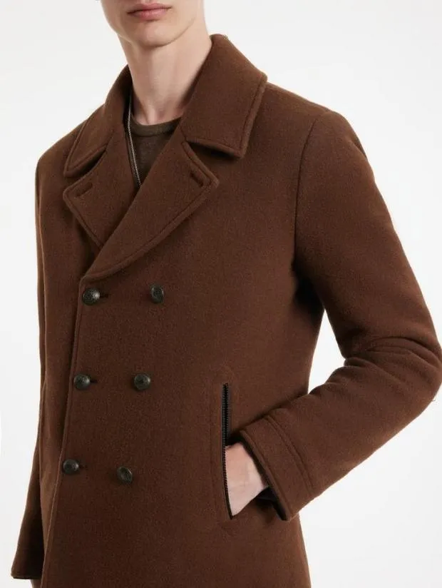 John Varvatos Coats And Jackets Men Carlos Peacoat Earth