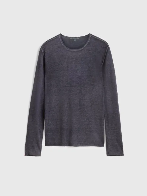 John Varvatos Sweaters Men Pete Crew Neck Sweater Med Grey