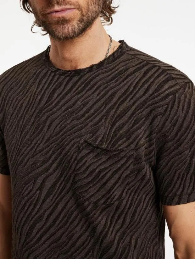 John Varvatos TShirts Men Kuhl Crewneck Black