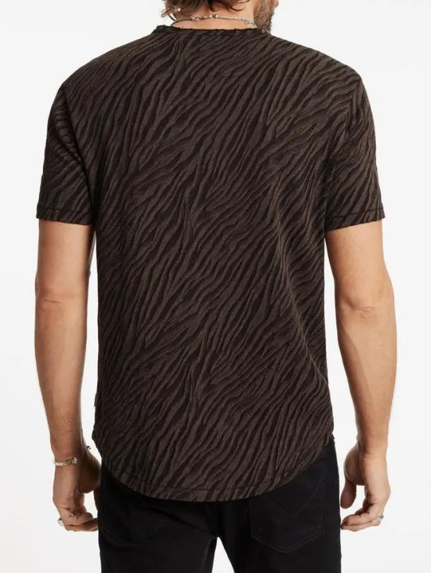 John Varvatos TShirts Men Kuhl Crewneck Black