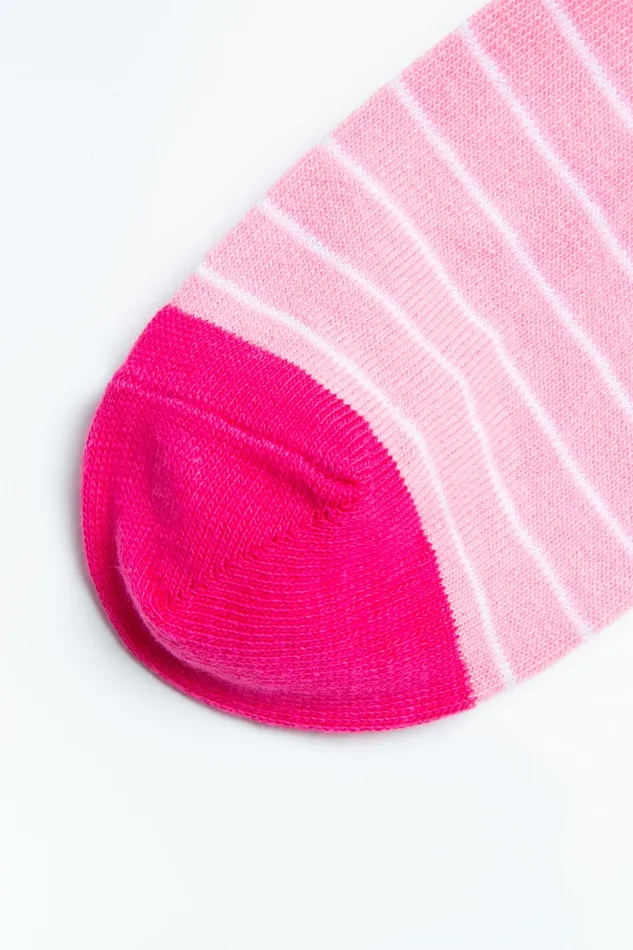 Just Hype Sets Hype 3 Pack Socks Red Spot Stripe Pink Spot