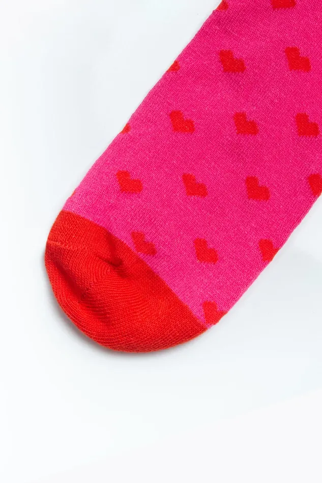 Just Hype Sets Hype 3 Pack Socks Red Spot Stripe Pink Spot