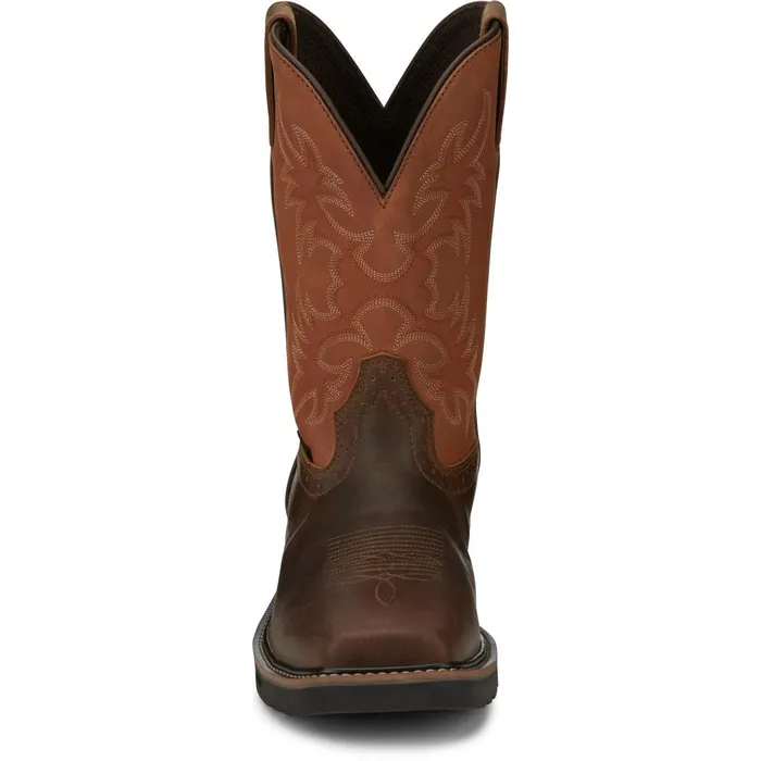 Justin Boots Actuator 11034 Composite Toe Static Dissipative Work Boot Brown Men Work