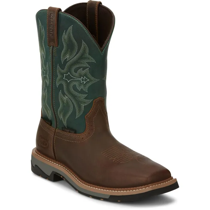 Justin Boots Bolt 11034 Composite Toe Waterproof Work Boot Tan Men Work