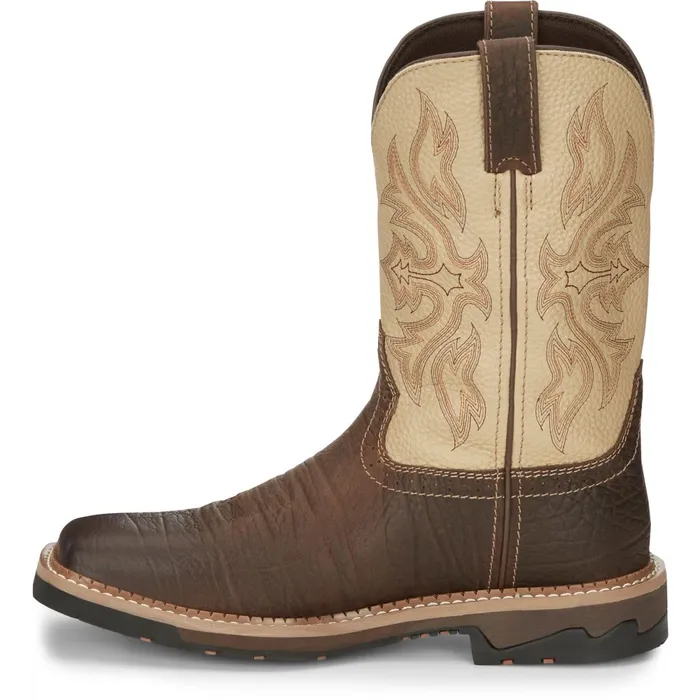 Justin Boots Flash 11034 Waterproof Work Boot Pecan brown Men Work
