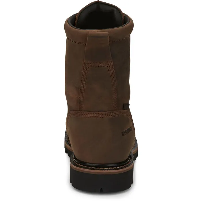 Justin Boots Pulley 8034 Composite Toe Waterproof Work Boot Brown Men Work