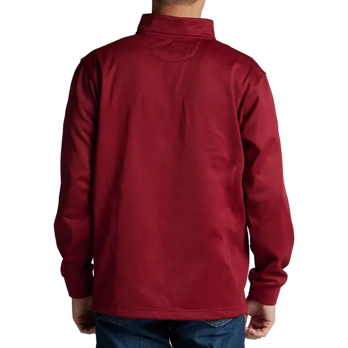 Justin Boots Quarter Zip Fleece Pullover Red Heather red Men Outerwear
