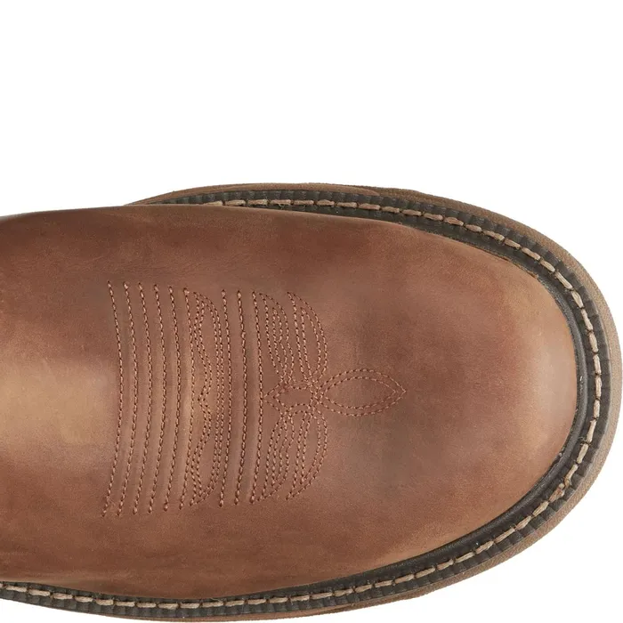 Justin Boots Rush 11034 Nano Composite Toe Waterproof Work Boot Barley Brown brown Men Work