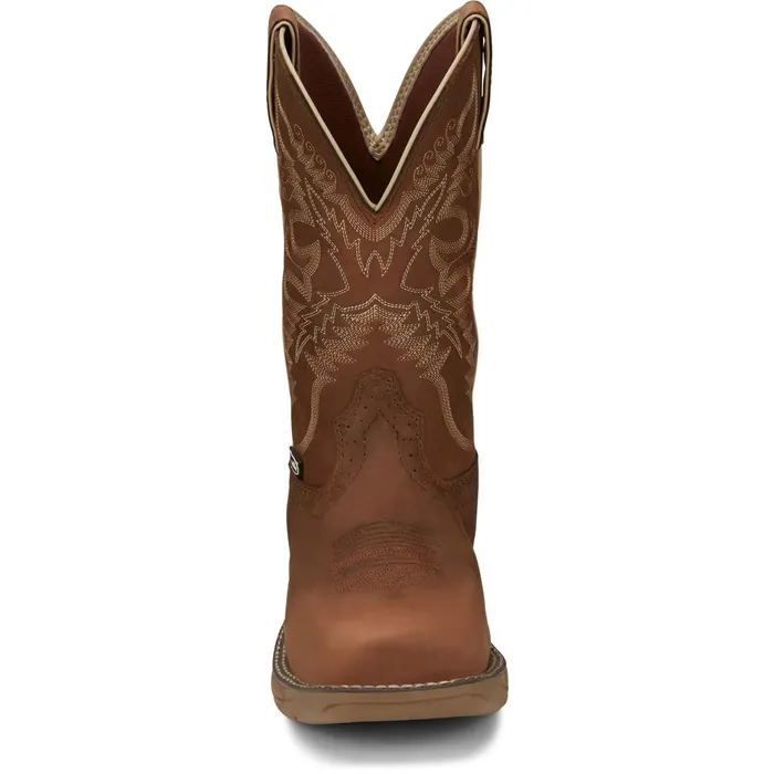 Justin Boots Rush 11034 Waterproof Work Boot Rustic Tan tan Women Work