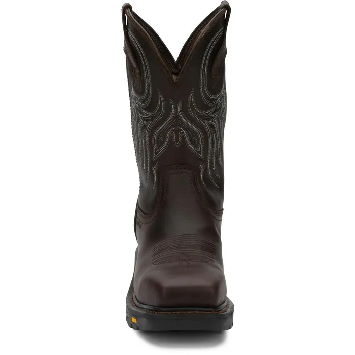 Justin Boots Warhawk 11034 Nano Composite Toe Waterproof Work Boot Briar Brown brown Men Work