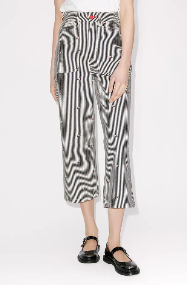 Kenzo Denim Women SUMIRE Cropped Jeans Rinse Blue Denim Kenzo Denim Women SUMIRE Cropped Jeans Rinse Blue Denim
