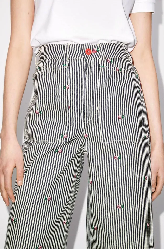 Kenzo Denim Women SUMIRE Cropped Jeans Rinse Blue Denim Kenzo Denim Women SUMIRE Cropped Jeans Rinse Blue Denim