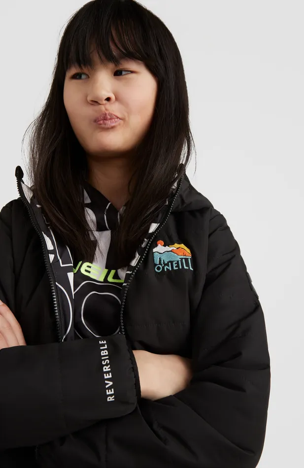 Kids BackToSchool Reversible Jacket Black O039Neill Jackets Kids BackToSchool Reversible Jacket Black O039Neill Jackets