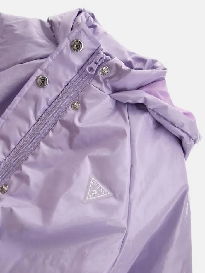 Kids Back Triangle Logo Print Jacket Multi Pink Guess Coats And Jackets