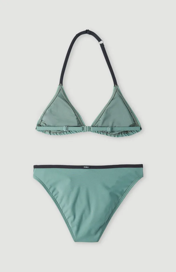 Kids Essentials Triangle Bikini Set Green O039Neill Swimwear Kids Essentials Triangle Bikini Set Green O039Neill Swimwear