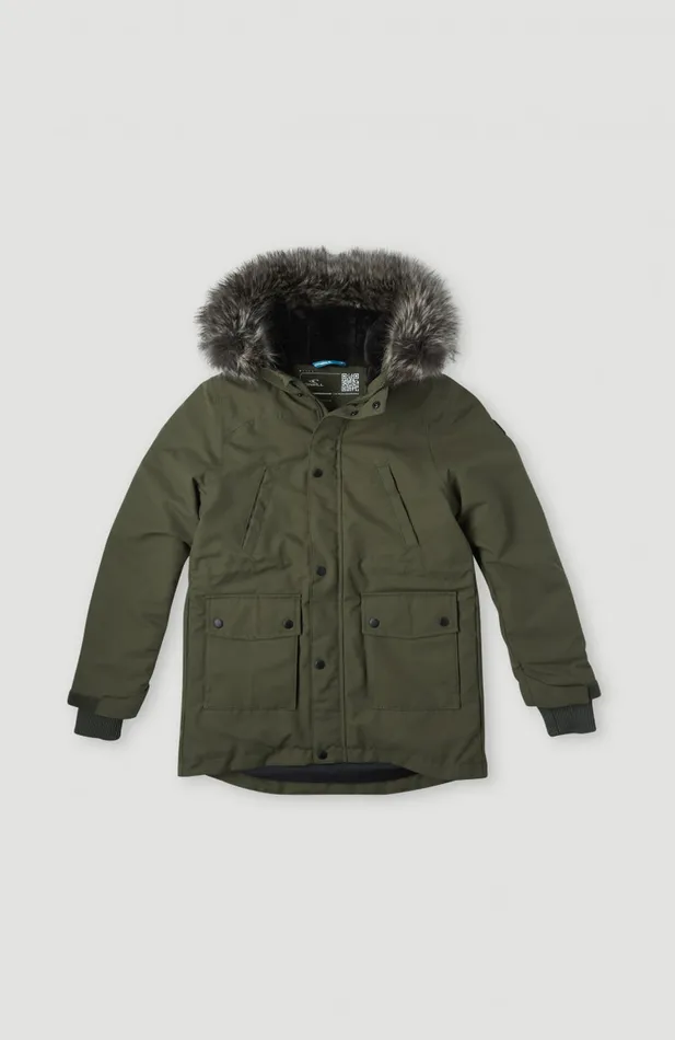 Kids Journey Parka Jacket Green O039Neill Jackets
