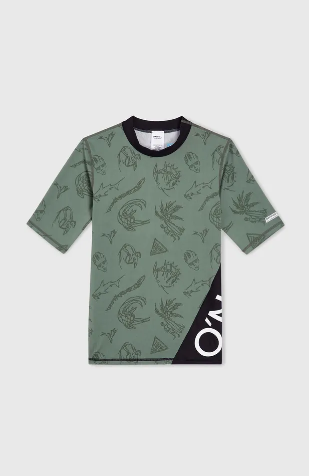 Kids Mix And Match Crazy Short Sleeve Skin Green O039Neill Swimwear Kids Mix And Match Crazy Short Sleeve Skin Green O039Neill Swimwear