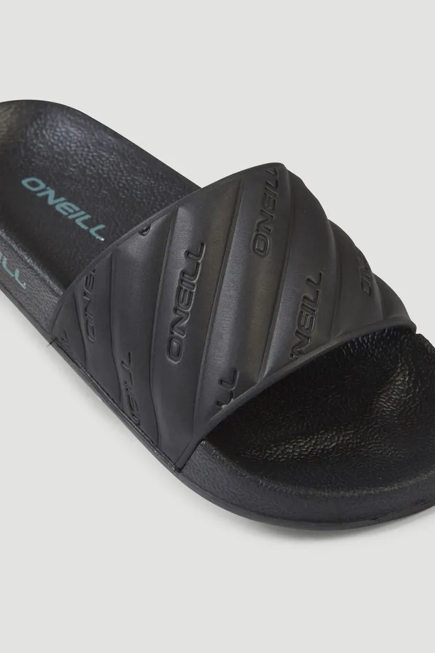 Kids Rutile Slides Black O039Neill Flip Flop and Footwear Kids Rutile Slides Black O039Neill Flip Flop and Footwear