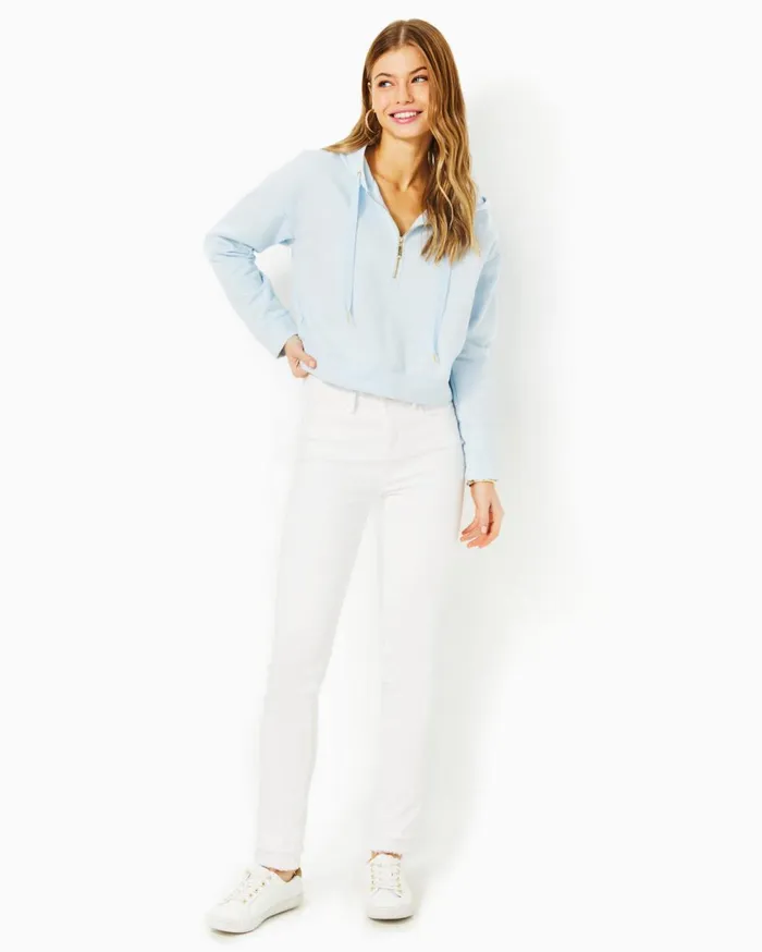 Kirstie Long Sleeve Hoodie Pastel Lunar Blue Women Lilly Pulitzer Tops Kirstie Long Sleeve Hoodie Pastel Lunar Blue Women Lilly Pulitzer Tops