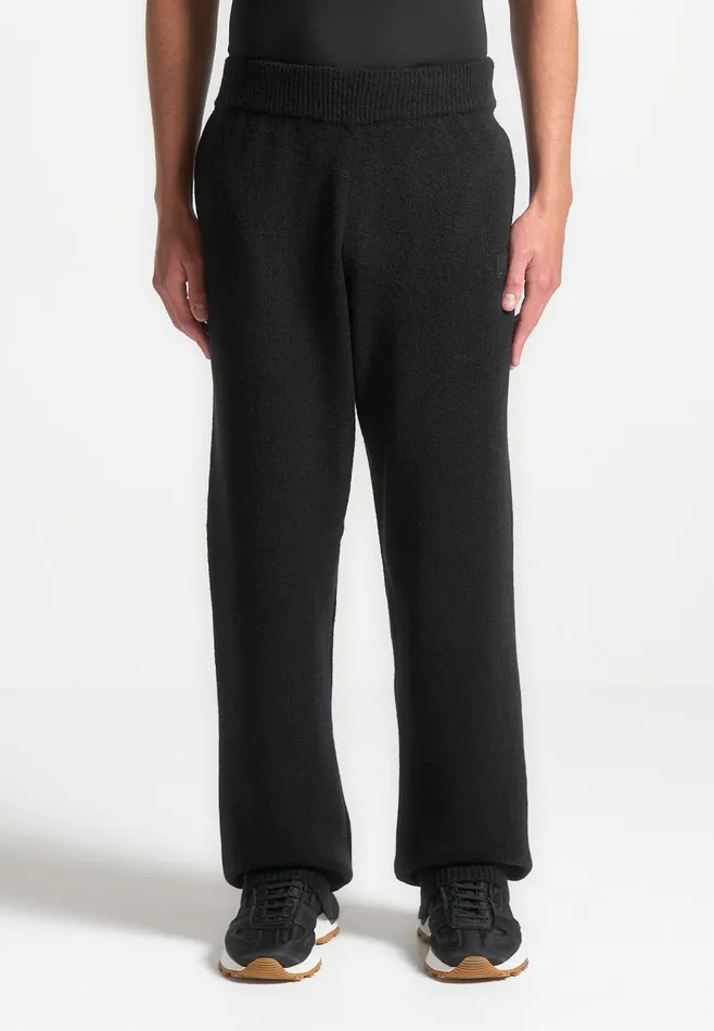 Knitwear Men Manire De Voir Signature MohairBlend Joggers Black