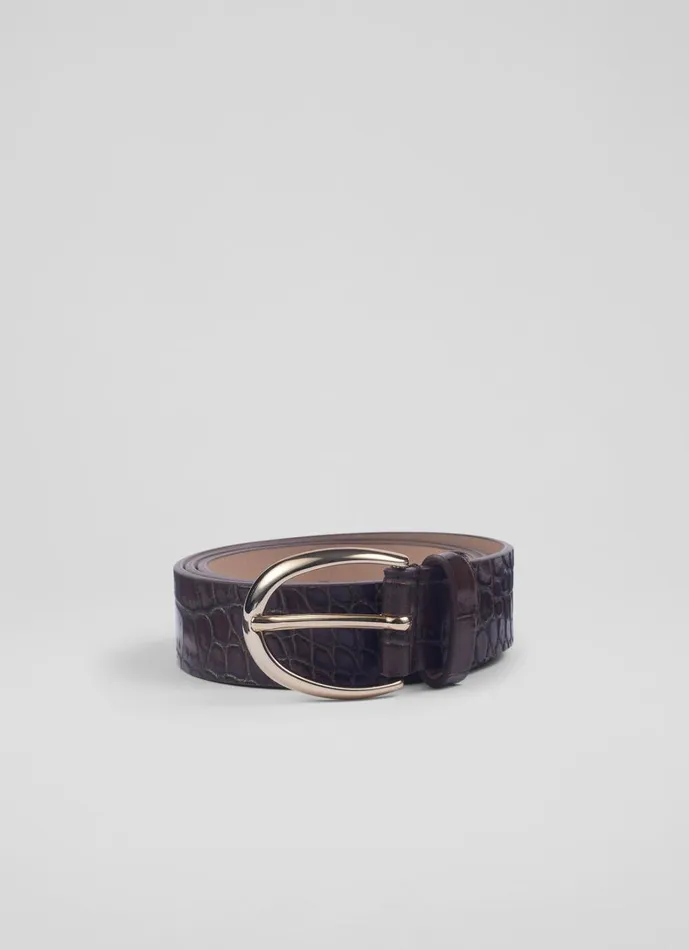 LKBennett Belts Julian Brown Classic Jean Belt 8211 Women