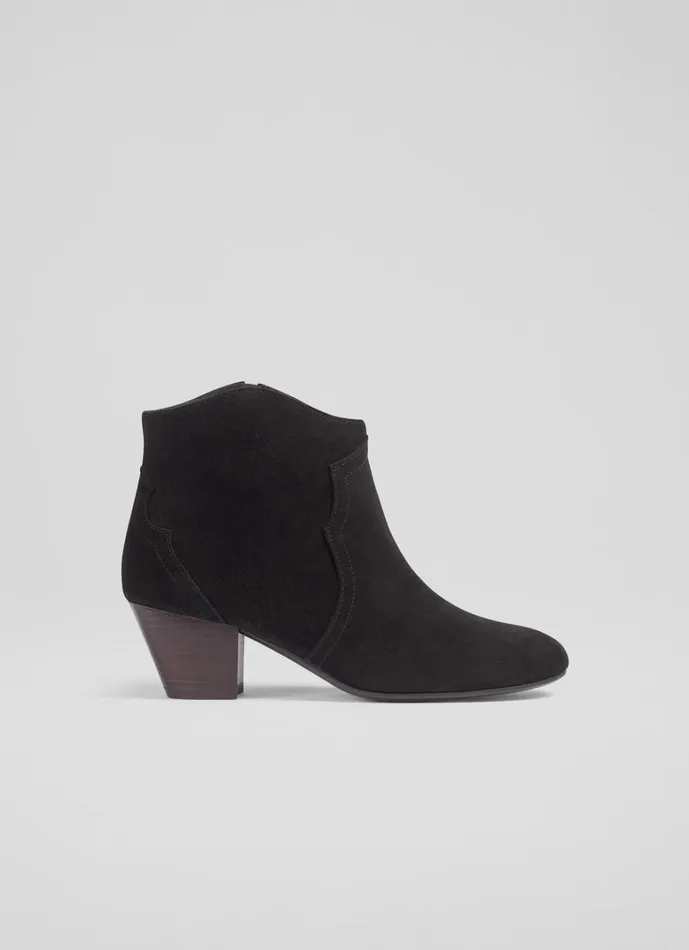 LKBennett Boots Leida Black Western Boot 8211 Women LKBennett Boots Leida Black Western Boot 8211 Women