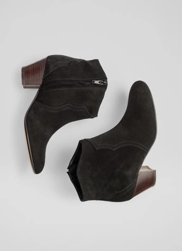 LKBennett Boots Leida Black Western Boot 8211 Women LKBennett Boots Leida Black Western Boot 8211 Women