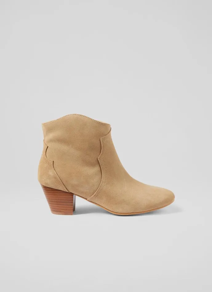 LKBennett Boots Leida Tan Leather Western Boots 8211 Women LKBennett Boots Leida Tan Leather Western Boots 8211 Women